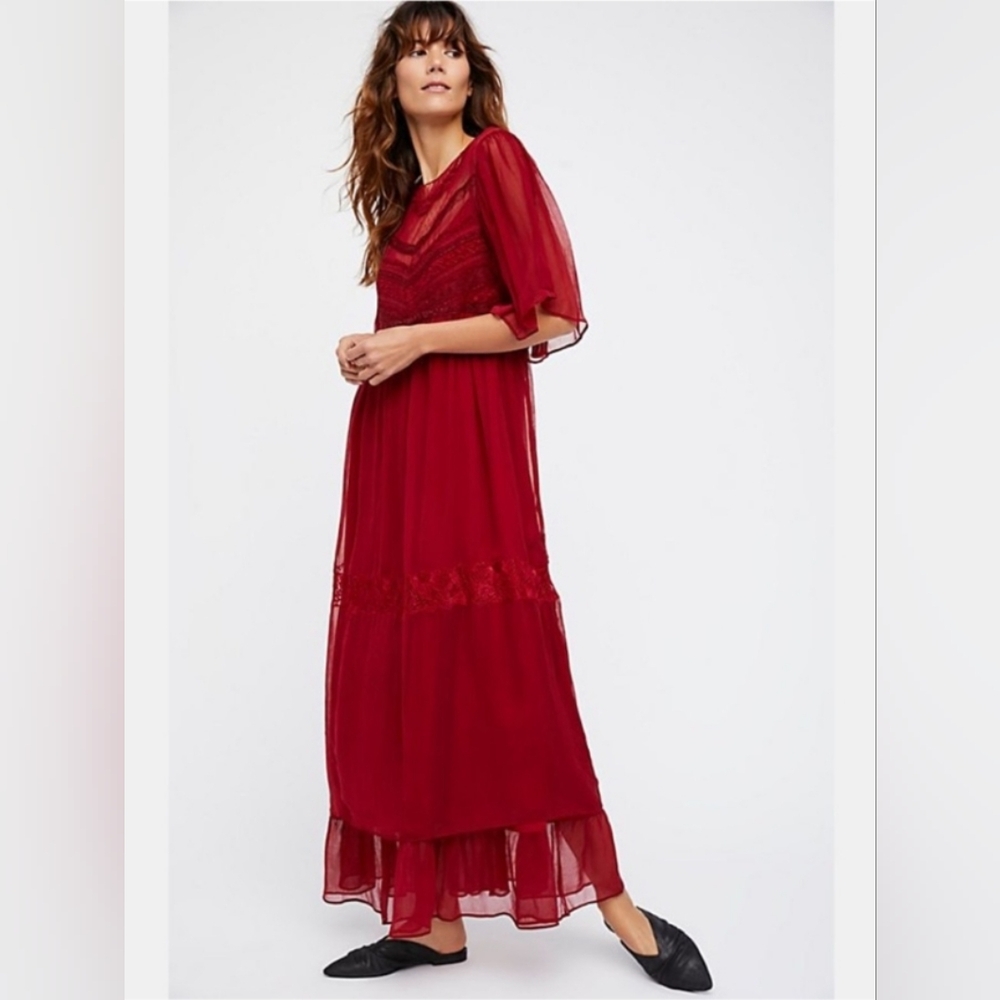 Free People In the Field Midi Dress Size Small